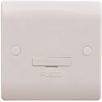 ESR Sline 13A White Connection Unit Fused Electric Wall Plate