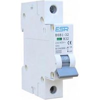 ESR MCB C Curve 1 Pole 6kA Circuit Breakers Domestic Consumer Units - 50A