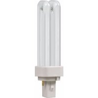 Crompton 10W CFL G24d-1 2 Pin Opal D Type Bulb - Warm White