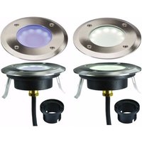 KnightsBridge IP65 1.2W LED Large Wall Walk & Drive Over Ground Light - Blue