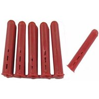 Zexum Red Plastic 4-5mm Rawl Wall Plugs - 100 Pack