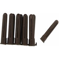 Zexum Brown Plastic 4-6mm Rawl Wall Plugs - 100 Pack