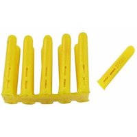 Zexum Yellow Plastic 4-6mm Rawl Wall Plugs - 100 Pack