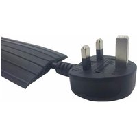 Zexum 80mm x 14mm Rubber Cable Floor Protector - 10 Meter