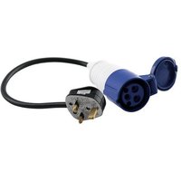 230V UK 3 Pin Plug to Female Hook Up Extension 15M