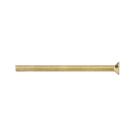 KnightsBridge M3.5 x 50mm Flat-Head countersunk electrical socket screw - Brass