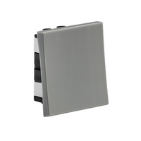 KnightsBridge 20AX 1G 2-way modular wide rocker switch (50x50mm) - Grey