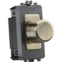 KnightsBridge 6A 1G 2-way Dummy Dimmer Module - antique brass