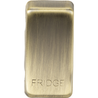 KnightsBridge Switch cover "marked FRIDGE" - antique brass