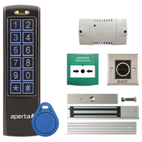 ESP Black Proximity Keypad and Contactless Exit Button Door Entry Kit