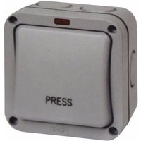 Zexum 20A 1 Gang Retractive IP66 Weatherproof Outdoor Switch With Neon