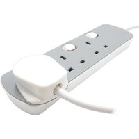 Pro Elec 3 Gang Switched Grey Extension Lead - 2 Meter