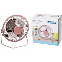 Status 4" Mini USB Fan - Rose Gold