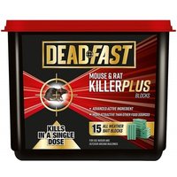 Deadfast Mouse and Rat Killer Plus Poison Blocks