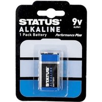 Status 9V Alkaline Batteries - 1 Pack