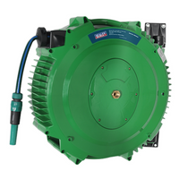 Sealey Retractable Water Hose Reel 18m 12mm ID PVC Hose