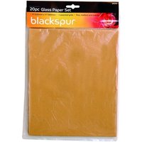 Blackspur Glass Paper Sheets - 20 PACK