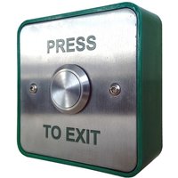 CQR Large Stainless Steel Press to Exit Button