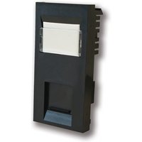 KnightsBridge UTP CAT6 RJ45 Outlet Data Module - Black