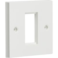 KnightsBridge White Modular Faceplate - 1G