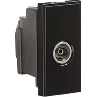 KnightsBridge TV/FM Female Co-Axial Socket Module - Black