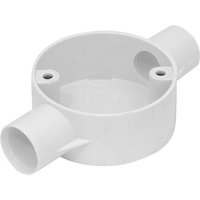 Greenbrook 20mm PVC Conduit Through Box - White
