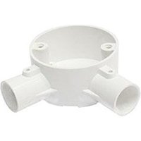 Greenbrook 20mm PVC Conduit Angle Box - White