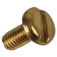 Zexum M4 Brass Pan Head Screw - 10 PACK - 6mm