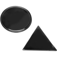 Hadley Black Stikk Pads (1 x Round, 1 x Triangle)