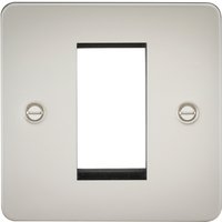 KnightsBridge 1G Modular Flat Plate Faceplate - Pearl