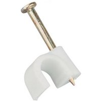 Zexum 3-5mm White Round Flexi Clips (100 Pack)