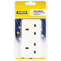Status 2 Way UK to EU Travel Adaptor
