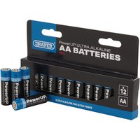 Draper PowerUP Ultra Alkaline AA Batteries (Pack of 12)