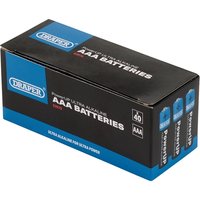 Draper PowerUP Ultra Alkaline AAA Batteries (Pack of 40)