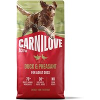 Carnilove Adult Dog Food 12KG – Grain-Free , Nutrient-Rich for All Breeds - Duck and Pheasant