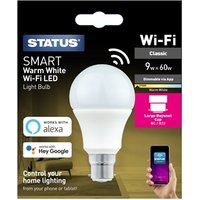 Smart 9w Pearl Dimmable Warm LED GLS Bulb BC