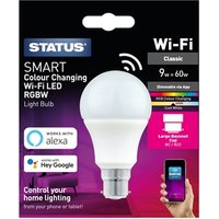 Smart 9w Pearl RGBW LED Filament GLS Bulb BC