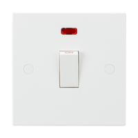 KnightsBridge 20A 1G DP Switch with Neon