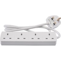 Draper 4 Way Extension Lead, 1m