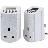 Draper 7 Day Digital Timers (Pack of 2)
