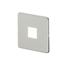 KnightsBridge Screwless 230V LED Plinth Light - Brushed Chrome