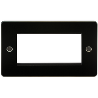 KnightsBridge Flat Plate 4G modular faceplate - gunmetal