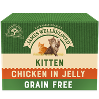 James Wellbeloved Grain Free Kitten Chicken in Jelly Pouch 12 x 85g
