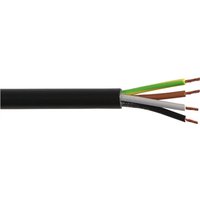 Zexum 2.5mm 4 Core Black Cable Flexible 3184Y - 1 Meter