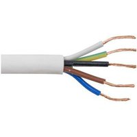 Zexum 0.75mm 5 Core White Cable Flexible 3185Y - 10 Meter