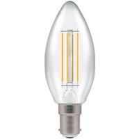 Crompton LED Candle Filament Dimmable Clear 5W 2700K SBC-B15d