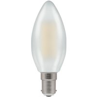 Crompton LED Candle Filament Dimmable Pearl 5W 2700K SBC-B15d