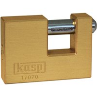 Kasp Brass Shutter Lock - 70mm