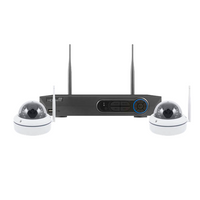 ESP 4 Channel Full HD 500GB Wire Free CCTV System, 2 White Dome Cameras