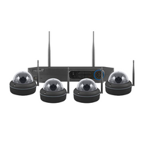 ESP 8 Channel Full HD 2TB Wire Free CCTV System, 4 Black Dome Cameras